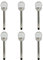Gardenwize - Pack of 6 Crackle Ball Stake LED Solar Lights - 8cm Ball | 6 Colour Changing Options | Solar Powered, No Running Costs Garden Lighting (GW287)