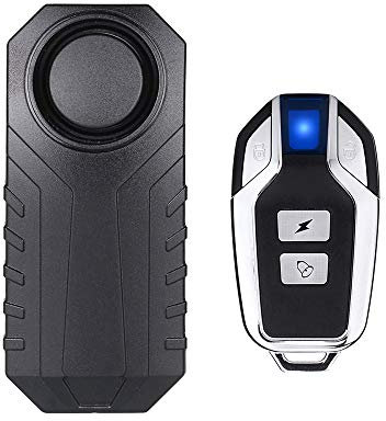 Lancoon Verbesserter Fahrrad Alarm, Diebstahlsicherung Sensor, Einstellbare Lautstärke Empfindlichkeit Für Motorrad Roller Anhänger E-Bike