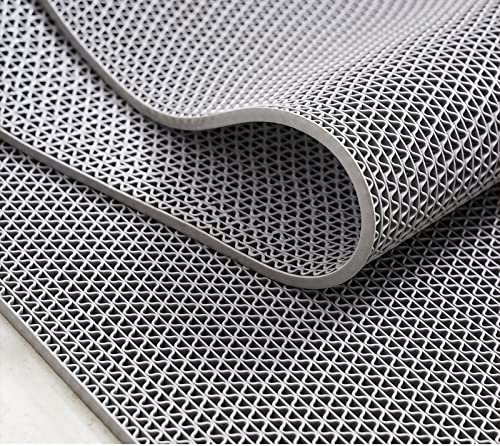 EHEIN 4,5 mm Dicke PVC-Bodenmatte für Nassbereiche für Schwimmbad, Dusche, Sauna, SPA, Badewanne, Spritzwasser, Abfluss, Nasser Bodenbelag, rutschfest, drinnen und draußen