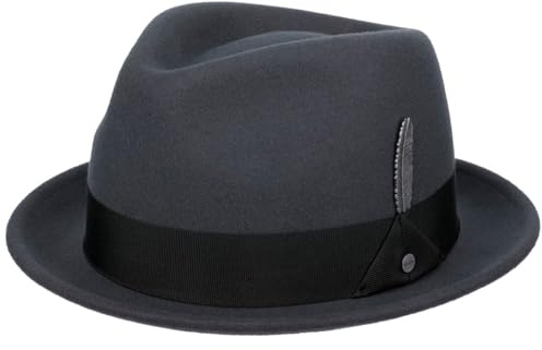 Stetson Vencaster Player Wollhut Einfarbiger Filzhut 100% Wollfilz Wasserabweisend Unisex Herbst Winter