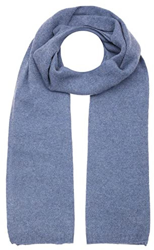 Zwillingsherz Schal aus 100% Kaschmir - Hochwertiger Strickschal Classic Uni Design Damen Frauen - XXL Hals-Tuch Damenschal Übergangsschal warm weich kuschelig - Strick-Waren Frühling Herbst Winter