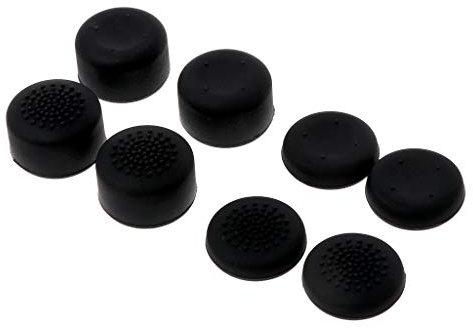 Lot de 8 poignées de pouce en silicone souple pour manette de jeu - Capuchons de manette de jeu pour manette de jeu - Bouton arrière - Extension de manette de jeu - Télécommande