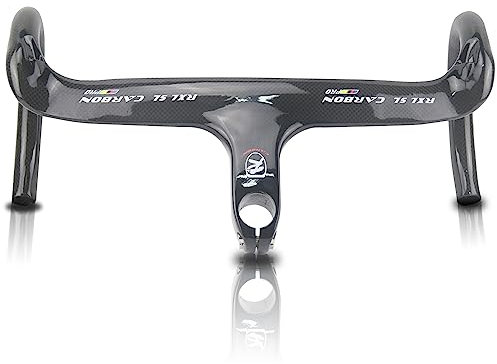 rxl sl carbon lenker rennrad mit vorbau 3K glänzend fahrradlenker carbon lenker carbon rennrad 28.6mm 440x100mm carbon lenker rennrad integriert carbon lenker mit vorbau