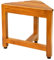 VaeFae Sgabello da doccia angolare in teak，poggiapiedi in legno, panca da doccia per rasatura, sgabello doccia angolare per doccia interna, bagno