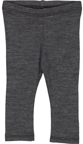 Fred's World by Green Cotton Unisex Wool Baby Leggings, Dark Grey Melange, 86 EU