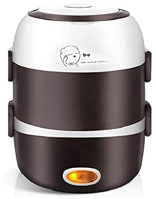 KOHARA Electric Lunch Box, Portable Food Lunch Heater,3 Layers 2L Portable Electric Lunch Box Food Storage Heater Container Rice Cooker