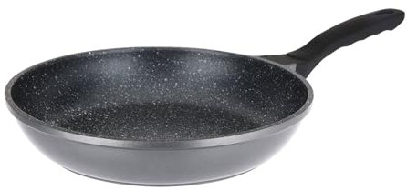 Sitram 714213 - Padella in alluminio con effetto pietra, diametro 24 cm, altezza 5 cm, rivestimento antiaderente Whitford Xylan a 2 strati, senza PFOA, manico termoresistente, soft touch, tutti i