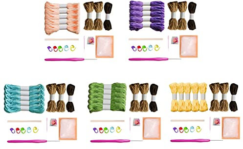 Loufy 1 SET Häkelset Sukkulenten Häkelset für Komplette Anfänger Erwachsene Häkeln Strickset