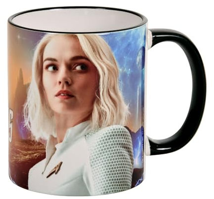 Elbenwald Star Trek: Strange New Worlds Tasse mit Chapel Motiv und Logo 320 ml Keramik Mehrfarbig