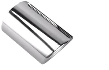 PONNYC Auspuffblenden Für VW Für Käfer 5C Für POLO 6R Für GOLF 7 Auto Auspuffrohr Spitze Abdeckung Endrohr Edelstahl Endrohrblende (Color : Silber)