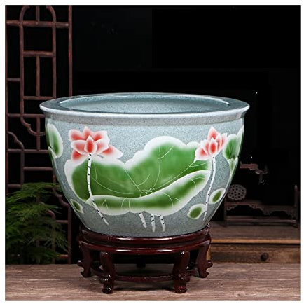 Acquario Acquario Acquario Ceramica Cultura Del Pesce Serbatoio Casa Soggiorno Loto Serbatoio Di Tartaruga Cortile Feng Shui Fortunato Boccia Per Pesci Rossi Ciotola Per Pesci Decorazioni Per Acquar