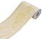 Jodimitty PVC Selbstklebende Bordüre 5 Meter x 10cm Wasserdicht Tapetenbordüre Wandbordüre Blumenmuster Aufkleber Abziehbare Wandtapeten Bordüre für Wohnzimmer Schlafzimmer Bad Küche (Beige)