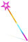 ZEYIYER Baguette Magique Enfants, Baguette Princesse Étoile Paillettes Baguette pour Filles, Baguette Fée Ange pour Costume de Noël Carnaval Thème Fête Cosplay Décoration