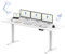 FLEXISPOT Höhenverstellbarer Schreibtisch 180x80 cm-mit 2 starken Motoren-Stabiler Schreibtisch Höhenverstellbar Elektrisch-Standing Desk mit Memory-Funktion(weiß+weiß)