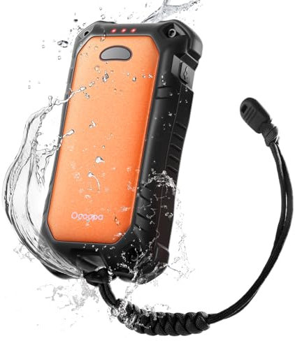 OCOOPA IP56 Waterproof Hand Warmers Rechargeable 10000mAh, Extra Heat Mode, Instant Heat, 16hrs Long Lasting Heating, PD & QC Electric Heater with Torchlight, Outdoor Gifts for Hunting Camping,1 Pack