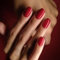 24pcs Short False Nails Red Press on Nails Square Fake Nails Stick on Nails Removable Glue-on Nails Christmas Nails Women Girls Nail Art Accessories
