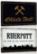 2er Set Ruhrpott Blechschilder 20x30cm - Retro Metallschilder mit Sprüchen Lustig - Glück auf - Die Erde die uns glücklich macht - Witzige Humor Deko Schild Geschenk für Ruhrgebietsbewohner