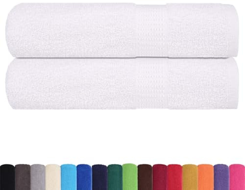 vidaXL Badetücher FROGN 2 STK. Weiß 100x150 cm 360 g/m²