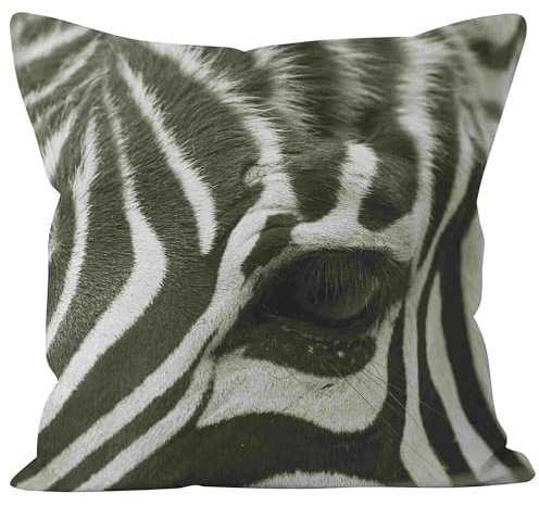 CEVAN Linen Kissenbezüge Verschiedene Grössen Kissenbezug Kinderzimmer Zebra Kissenbezüge Klein Kissenbezug Wasserdicht Outdoor Kissenbezüge Sofa Dekor 40x40cm,1Pcs