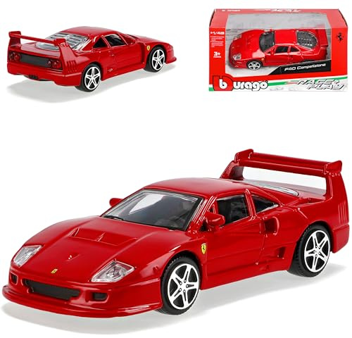Ferari F40 Competizione Coupe Rot 1987-1992 1/43 Burago Modell Auto
