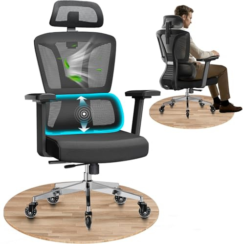 MELOKEA Silla de Oficina Ergonómica,Silla Escritorio 200KG, Hogar y Oficina