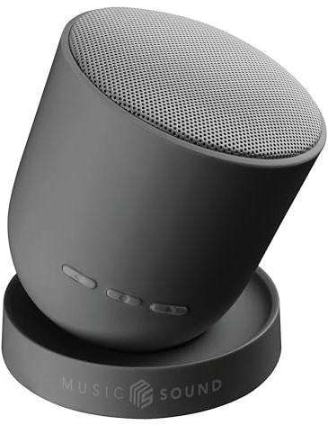 Music Sound Altavoz Bluetooth Twist con Estructura orientable a 360°, 5 W de Potencia, hasta 10 Horas de autonomía y tecnología True Wireless para Efecto estéreo