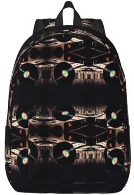 MXPELGHMAD Travel Backpack Carry-on Daypack Vinyl Records Laptop Backpack Lightweight Shoulder Bags for Women Men
