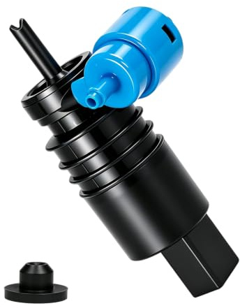 Pompe Lave Glace compatible avec VW Golf 4, 5, 6 et A3, A4, A6, 1K6955651 | Pompe Lave Glace 12V Pompe d'eau de Nettoyage des Vitres Compatible avec Plusieurs Modèles de Voitures, Durable et Efficace