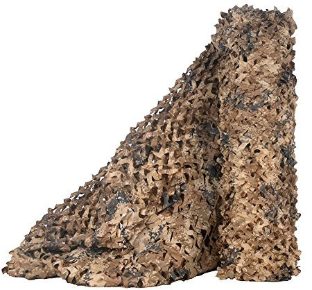 LOOGU Filet de Camouflage Militaire Grande Taille Parfaits pour Chasse, Ombrage,Camouflage Décoration,Parasol,Terrasse Protection Solaire Desert Digital 1.5x2m