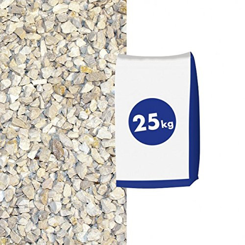 Kalksplitt Yellow Sun 22-45 mm 25kg Sack - Zierkies & Natursteine - zur dekorativen Gartengestaltung