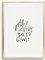 Tales by Jen Kunstdruck, Sprüche Poster: The best is yet to come | Stilvolles Premium Poster auf hochwertigem Papier | Moderne Wohnzimmer Deko, schwarz weißes Wohnaccessoires | Ohne Bilderrahmen