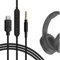 GEEKRIA USB-C Digital to Audio Cable with Mic Compatible with Skullcandy Hesh Evo/ANC, Riff 2 Cable, Replacement Type-C Aux Audio Cord with Inline Microphone and Volume Control (4 ft/1.2 m)