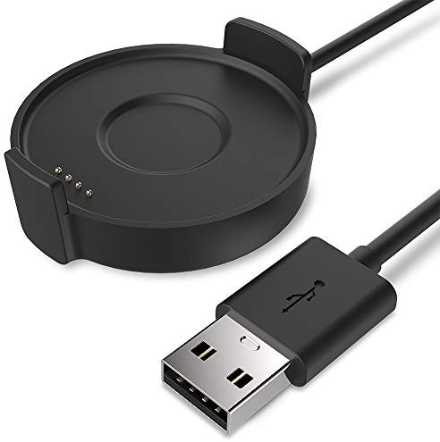 TUSITA Chargeur Compatible avec TicWatch Pro, Ticwatch Pro 2020, TicWatch Pro 4G/LTE Smartwatch - Socle de Câble de Chargement USB 3,3ft 100cm - Accessoires pour Montre Intelligente