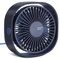 Warrta Mini Desk Fan - USB Silent Powerful with 3 Speeds and 360° Rotatable Small Cooling Fan for Sleeping, Working, Reading in Office and Home (Blue)