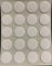 13mm Self Adhesive Screw Cover Caps Stick on Furniture Sticker Screw Hole - White x20