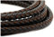 NaturSchatulle Hochwertiges Kunstleder Schwarz geflochten 1m Microfaser 6mm Lederschnur DIY Schmuck Lederkette Halskette Leder Basteln Schmuckherstellung