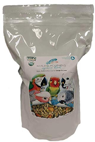 TOP's Parrot Food Marlene Mc'Cohen's USDA Certified Organic Signature Blend Bird Seed and Pellet Mix for Large Birds 2.