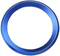 VDARK Ersatz für BMW Zubehör Teile Lenkrad Logo Caps Abdeckungen Abziehbilder Lenkrad Dekoration Ersatz für BMW Innen Aufkleber Visiere Dekorationen 1 3er Reihe 5 Serie 6 7 X1 X3 X5 X6 Blau