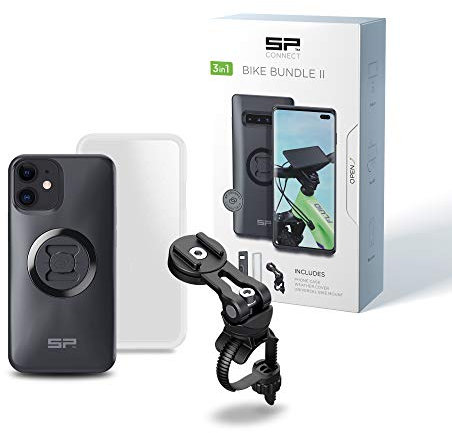 SP CONNECT Fahrrad-Handyhalterung für iPhone 12 mini | Wasserdichter Handyhalter für Fahrradlenker | Fahrradhandyhalterungen für alle Smartphone Handys wie iPhone Samsung