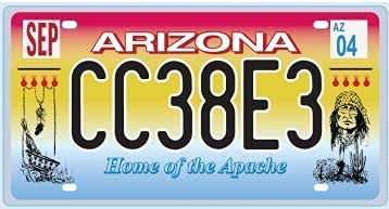 OPO 10 - USA Auto KENNZEICHEN - Metall Replik: Arizona (N3)