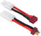 Tamiya Style Connector to Deans T Plug Male Female Adapter Silicon Cable 14 AWG Wire Antiskid Micro Banana Plugs Silica Gel Parallel Charging Harness for Drone RC Car ESC Lipo NiMH Battery Charger