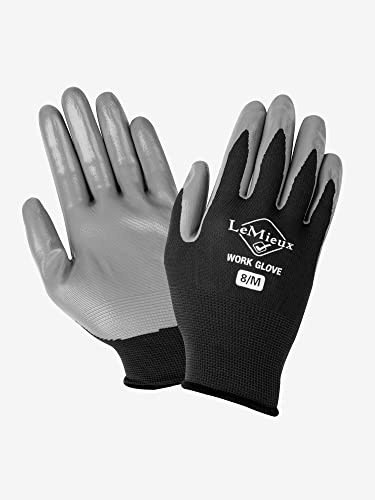 LeMieux Guantes de trabajo - Negro Medio