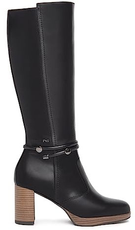 Nero Giardini I308880D Stivali Donna in Pelle - Nero 38