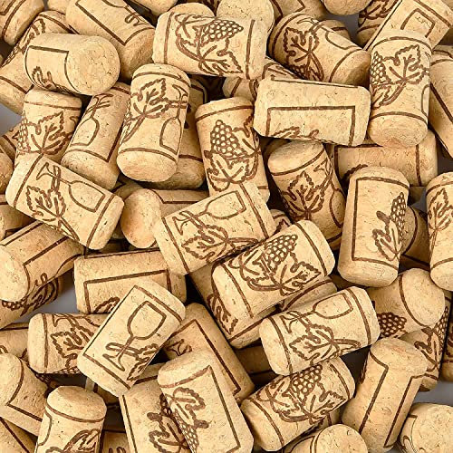HAFERL 50 Stück Natur Dunkel Basteln Korken-Weinkorken-Flaschenkorken-Sektkorken - zum basteln Bastelzubehör für Kinder und Erwachsene DIY .(21 * 40mm)