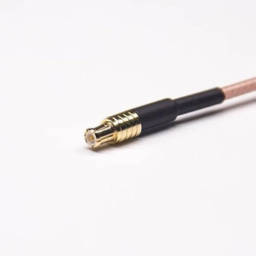 Elecbee BNC 4Löcher Flansch BNC Kabel Verlängerung 50Ohm gerade Buchse auf MCX gerade Stecker mit RG316