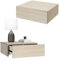 ML-Design 2er Set Nachttisch hängend mit 1 Schublade, Sonoma-Eiche, 46x30x15 cm, Holz, grifflos, Schwebender Nachtschrank, Wandmontage, Nachtkommode Wandregal Wandschrank Nachtkonsole Wandboard Regal