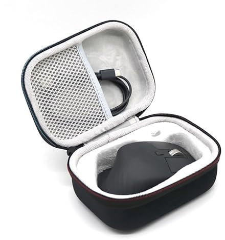 WERICO Custodia rigida da viaggio per mouse wireless Logitech MX Master 3S/Master 3/MX Master 2S, con tasca in rete