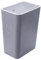 STETHI Cubo de Basura de Mesa con Tapa, ubo de basura de plástico, 15 litros, cubo de basura portátil, para cocina, tocador, dormitorio, mostrador (34 cm x 25.5 cm x 17.5 cm) (gris)