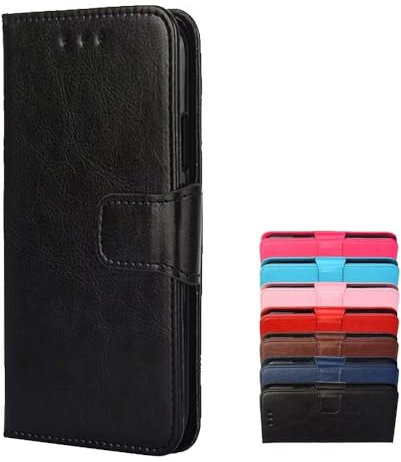TIANYUE Ledertasche Hülle für Infinix Zero 30 5G, Flip Wallet Hülle mit Magnetverschluss Schutz Case, Mit Standfunktion PU Leder Hülle für Infinix Zero 30 5G-Schwarz