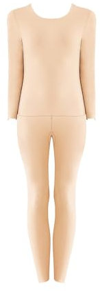 Damen Innenfleece Thermounterwäsche Set, Warm Thermooberteil & Thermohose Leggings Funktionsunterwäsche Sets Winter Thermo Base Layer Figurbetont Stretch Sportunterwäsche Skiunterwäsche 2-teilig